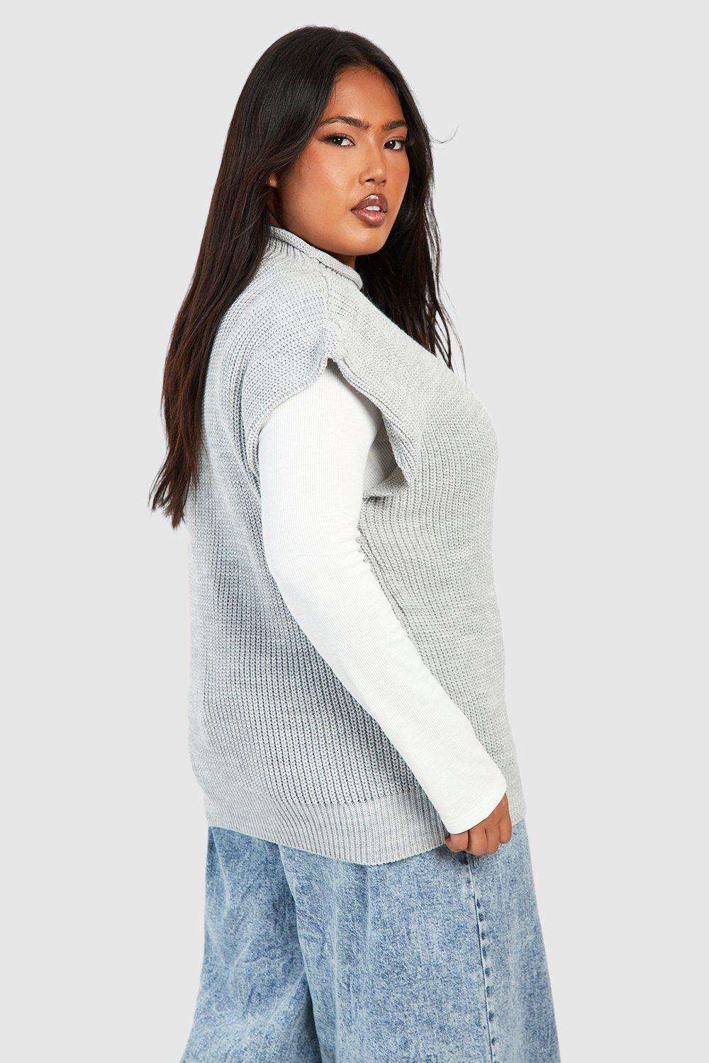 Grande taille Pull oversize sans manches boohoo